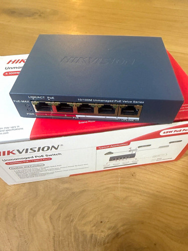 Hikvision port 100 fast - 5-port, 10/100