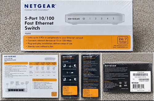 Netgear fs605 port unmanaged - 5-port,