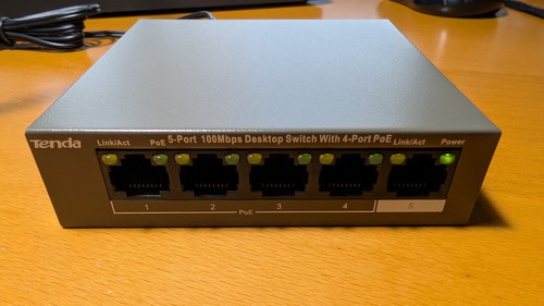 Tenda tef1105p 63w port - tef1105p-4-63w, 5-port
