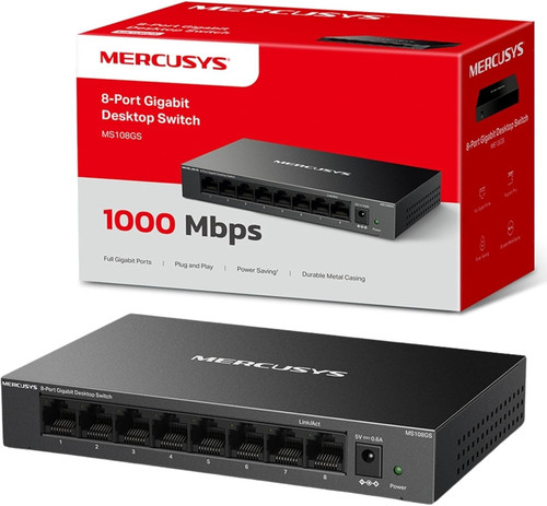 Mercusys ms108gs port - ms108gs, 8-port